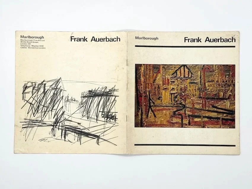 Frank Auerbach. Marlborough Fine Art, London, 1967 — Room & Book